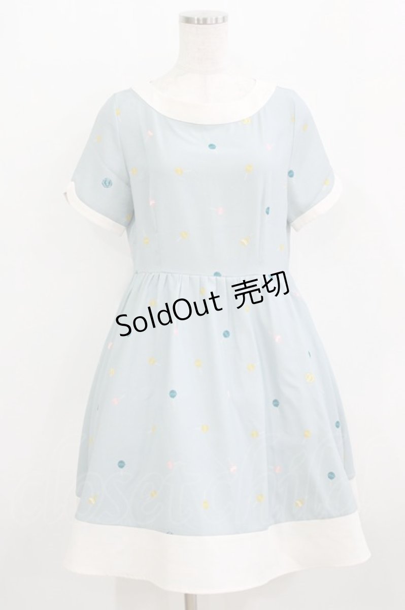 画像1: Fi.n.t / キャンディドット柄ワンピース Free LIGHT BLUE H-26-02-08-027-CA-OP-NS-ZH (1)