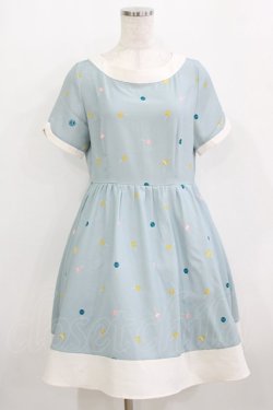 画像1: Fi.n.t / キャンディドット柄ワンピース Free LIGHT BLUE H-26-02-08-027-CA-OP-NS-ZH