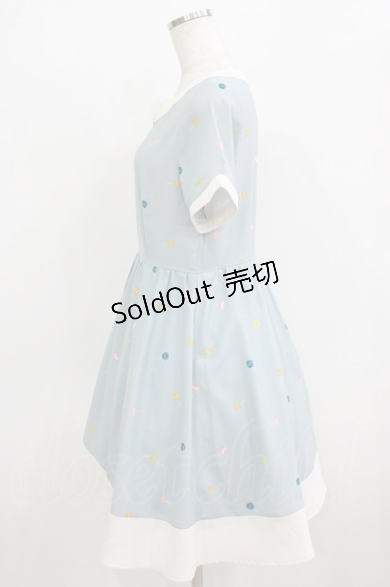 画像2: Fi.n.t / キャンディドット柄ワンピース Free LIGHT BLUE H-26-02-08-027-CA-OP-NS-ZH (2)