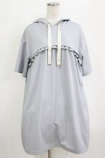 画像1: Fi.n.t / ロゴリボンレイヤード風カットワンピース Free BLUE GRAY H-26-02-08-030-CA-OP-NS-ZH (1)