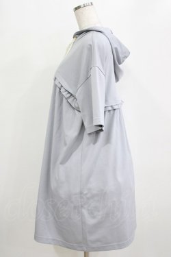 画像2: Fi.n.t / ロゴリボンレイヤード風カットワンピース Free BLUE GRAY H-26-02-08-030-CA-OP-NS-ZH