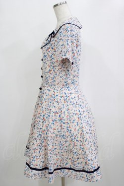 画像2: Fi.n.t / リボン衿花柄ワンピース Free オフ H-26-02-08-034-CA-OP-NS-ZH