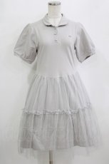画像1: Fi.n.t / チュールドッキングポロワンピース Free L/GRAY H-26-02-08-035-CA-OP-NS-ZH (1)