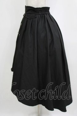 画像2: axes femme / W釦×ブレードイレヘムスカート M ブラック H-26-02-08-036-AX-SK-YZ-ZH