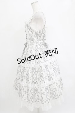 画像2: metamorphose / 【プラスサイズ】クラウンクロスティアードジャンパースカート プラスサイズ オフ白系 H-26-02-08-004-ME-OP-NS-ZH