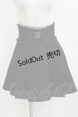 画像1: Rojita / 飾りベルトプリーツライクスカート Free ブラック H-26-02-08-040-LO-SK-NS-ZH