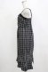 画像2: an another angelus / チェック柄マーメイドキャミワンピース Free BLACK H-26-02-08-041-CA-OP-NS-ZH (2)