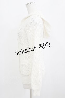 画像2: LIZ LISA / フードニットカーディガン Free オフ H-26-02-08-049-LO-TO-NS-ZH