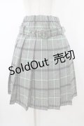 Jane Marple / ブリティッシュチェックプリーツスカート  monotone H-26-02-08-1035-JM-SK-KB-ZH