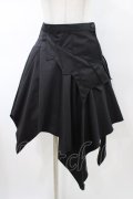 BPN / コウモリイレギュラースカート  ブラック H-26-02-08-1037-GO-SK-KB-ZH