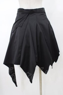 画像2: BPN / コウモリイレギュラースカート  ブラック H-26-02-08-1037-GO-SK-KB-ZH