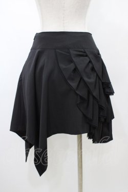 画像2: PEACE NOW / アシメフリルスカート  ブラック H-26-02-08-1040-PU-SK-KB-ZH