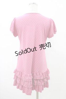 画像2: PEACE NOW / ハートドットフリルカーディガン  ピンク H-26-02-08-1053-PU-TO-KB-ZH