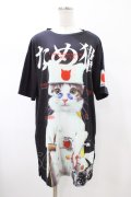 ACDC RAG / なめ猫ロングTシャツ  黒 H-26-02-08-1056-PU-TO-AK-ZH