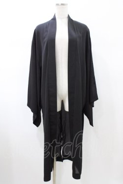 画像1: Deorart / 着物袖ロングカーディガン M ブラック H-26-02-08-1057-PU-TO-KB-ZH