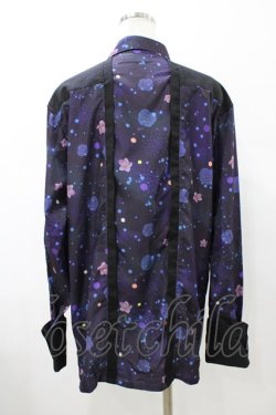 画像2: gouk / 花焔の星空柄ビッグブラウス  ブラック H-26-02-08-1058-GO-BL-KB-ZH