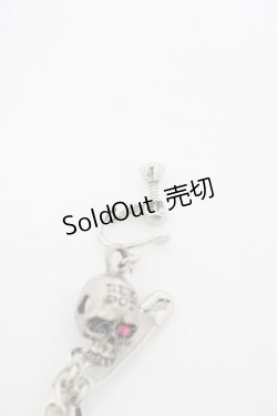 画像2: SEX POT ReVeNGe / スカルチャームイヤリング  シルバー H-26-02-08-1015-SP-AC-KB-ZH