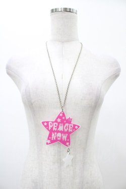 画像2: PEACE NOW / アクリルネックレス   H-26-02-08-1019-PU-AC-KB-ZH