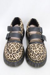 Dr.Martens （Getta Grip） / BUZZメリージェーン UK5(約24cm) レオパード H-26-02-08-1002-PU-SH-AK-ZH