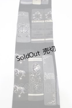 画像2: Jane Marple / Agatha’s libraryスカーフ  チャコールグレー H-26-02-08-1021-JM-ZA-KB-ZH