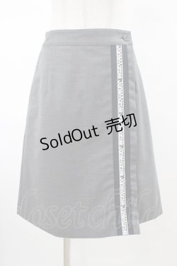 画像1: Jane Marple / ロゴレースラップパンツ M ミックスグレー H-26-02-08-1025-JM-PA-KB-ZH