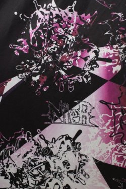 画像4: NieR Clothing / レイヤード風サルエルパンツ  黒 H-26-02-08-1028-PU-PA-KB-ZH