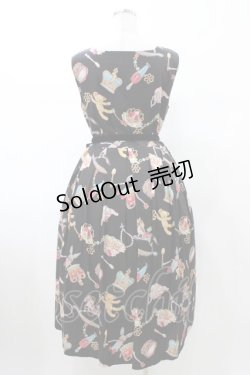 画像2: Jane Marple / The toy boxスクエアドレス  ブラック H-26-02-08-1032-JM-OP-KB-ZH