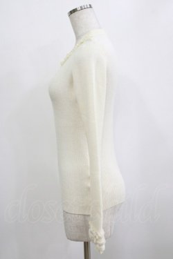 画像2: axes femme / パール使いニット M オフ H-26-02-08-051-AX-TO-NS-ZH