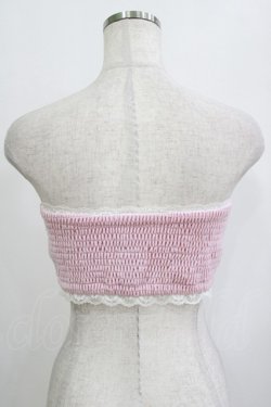 画像2: Swankiss / ローズ刺繍ベロアベアトップ Free ピンク H-26-02-08-052-CA-TO-NS-ZH