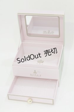 画像2: m petit by misako / ミラー付き収納ボックス(小物ケース)  ピンク H-26-02-08-064-LO-ZA-NS-ZH