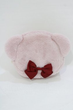 画像1: m petit by misako / AM*クマサンポーチ  ピンク H-26-02-08-066-LO-ZA-NS-ZH