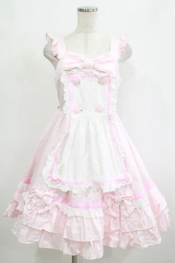 画像1: Angelic Pretty / Dreamパティシエジャンパースカート Free ピンク H-26-02-08-006-AP-OP-NS-ZH