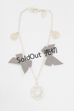 画像1: m petit by misako / リボンチャーム  ブラウン H-26-02-08-073-LO-ZA-NS-ZH