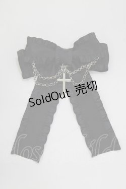 画像2: NOEMIE / チェーンリボンブローチ  ブラック H-26-02-08-077-LO-AC-NS-ZH