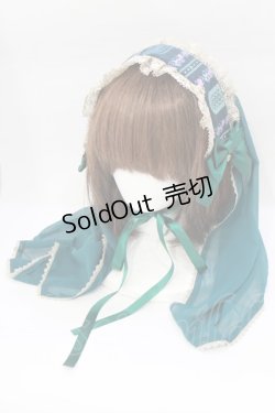 画像1: metamorphose / 薔薇の聖堂 ヴェール付きヘッドドレス  ホーリーグリーン H-26-02-08-083-ME-AC-NS-ZH