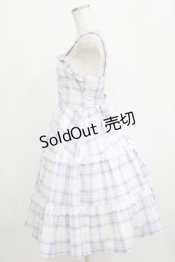 画像2: Alice Mashiro / TT*MAティアードジャンパースカート M オフ/ブルー H-26-02-08-085-PU-OP-NS-ZH