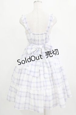 画像3: Alice Mashiro / TT*MAティアードジャンパースカート M オフ/ブルー H-26-02-08-085-PU-OP-NS-ZH