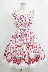 画像1: Angelic Pretty / おめかしBerryジャンパースカート Free オフ H-26-02-08-007-AP-OP-NS-ZH (1)
