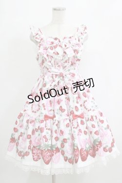 画像1: Angelic Pretty / おめかしBerryジャンパースカート Free オフ H-26-02-08-007-AP-OP-NS-ZH