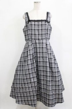 画像1: m petit by misako / AMCHKスクエアネックジャンパースカート 3L グレー H-26-02-08-010-LO-OP-NS-ZH