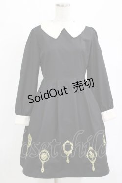 画像1: Fi.n.t / ミラー刺繍ワンピース Free ブラック H-26-02-08-002-CA-OP-NS-ZH