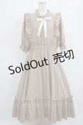 m petit by misako / NINA'SコラボAMハイショクメローワンピース 3L ベージュ H-26-02-08-012-LO-OP-NS-ZH