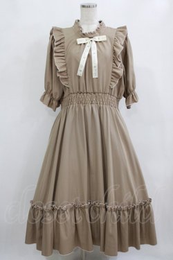 画像1: m petit by misako / NINA'SコラボAMハイショクメローワンピース 3L ベージュ H-26-02-08-012-LO-OP-NS-ZH