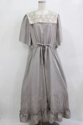 m petit by misako / TT*AOKレースセーラーワンピース 3L グレー H-26-02-08-013-LO-OP-NS-ZH