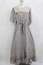 画像1: m petit by misako / TT*AOKレースセーラーワンピース 3L グレー H-26-02-08-013-LO-OP-NS-ZH (1)