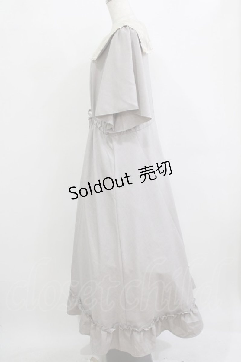 画像2: m petit by misako / TT*AOKレースセーラーワンピース 3L グレー H-26-02-08-013-LO-OP-NS-ZH (2)