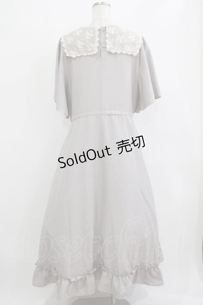 画像3: m petit by misako / TT*AOKレースセーラーワンピース 3L グレー H-26-02-08-013-LO-OP-NS-ZH (3)