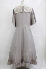 画像3: m petit by misako / TT*AOKレースセーラーワンピース 3L グレー H-26-02-08-013-LO-OP-NS-ZH (3)