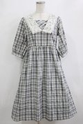 Fi.n.t / レース衿チェックワンピース Free L/BLUE H-26-02-08-015-CA-OP-NS-ZH