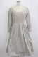 画像1: an another angelus / レースヨークストライプロングワンピース Free グレー H-26-02-08-016-CA-OP-NS-ZH (1)